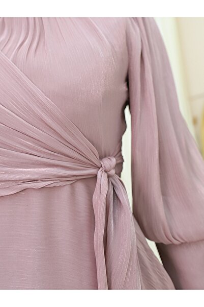 Modamorfo Stand Collar Side Tie Janjan Evening Dress -G.Kurusu