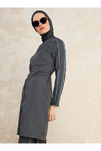 Mayo Bella Πλήρως καλυμμένο μαγιό με αραβικό - Anthracite & Bella