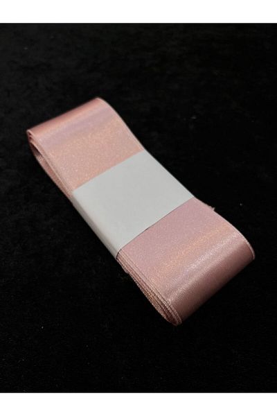 yörük tuhafiye Powder Pink Satin Ribbon 6 Cm 10 Meters One Ball, Satin Ribbon Salmon Jewelry Ribbon