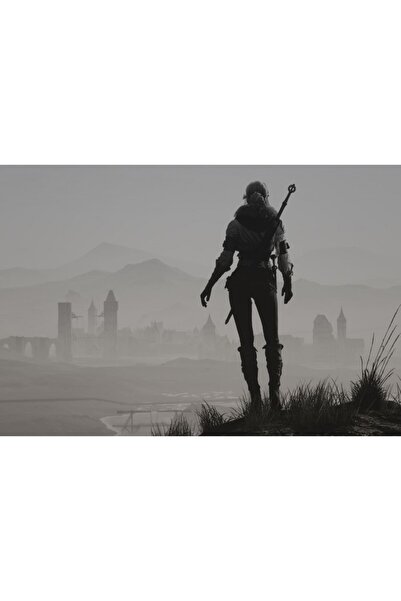 OEM Poster Ciri The Witcher 3 Wild Hunt Minimal, 61x90cm, poster1083, Zumzeria ®