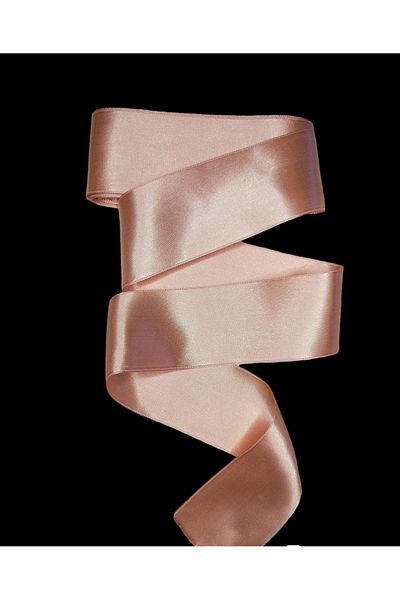 yörük tuhafiye Powder Pink Satin Ribbon 6 Cm 10 Meters One Ball, Satin Ribbon Salmon Jewelry Ribbon