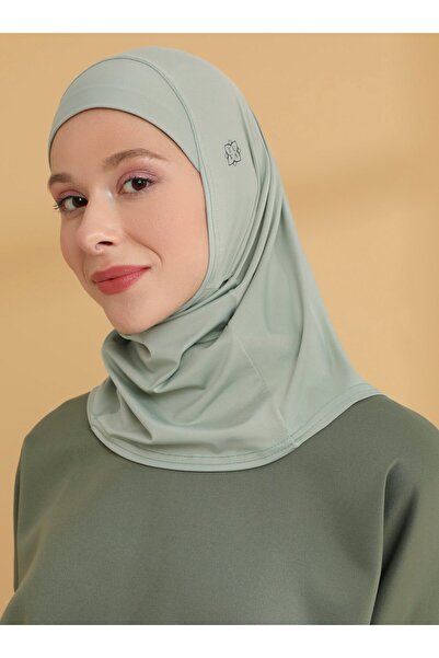Tuva Şal Plain Hijab Sports Bonnet - Green Green - Tuva