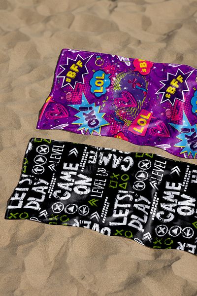 Herarosa Gamer Double Beach Towel - 75cm X 150cm (2 Towels)