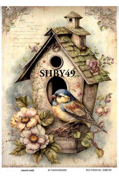 LİNEART Thread Art Rice Decorative Shby49