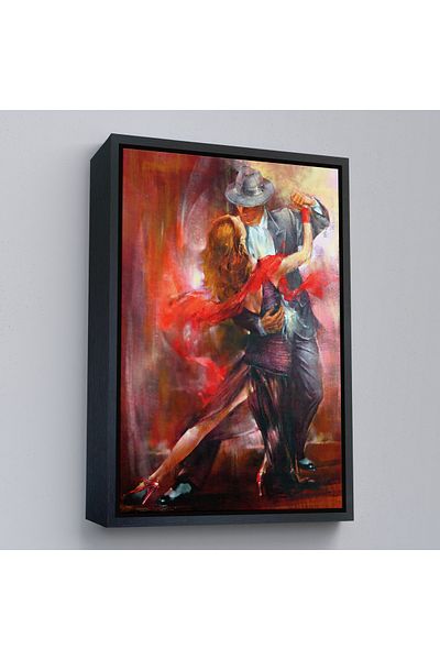 Harita Sepeti Tablou de cuplu care dansează Tango cu cadru de aur, Alvarez - Tango Argentino