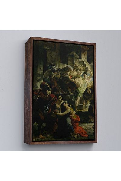Harita Sepeti The Last Day of Pompeii by Karl Pavlovich Bryullov Canvas Print