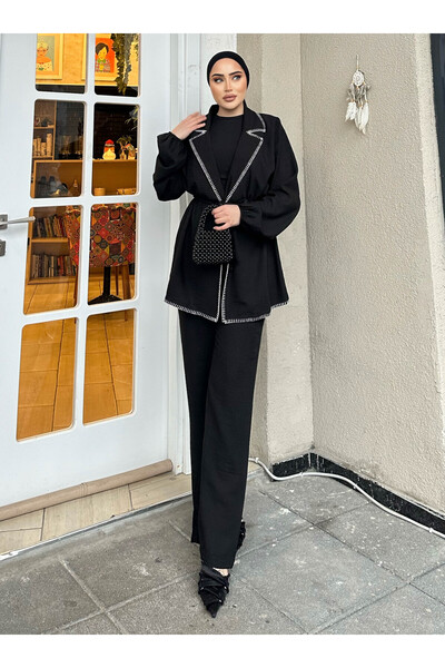 SAHRA BUTİK Takım - Siyah - SAHRA BUTİK