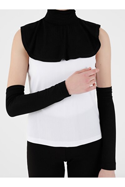 Ecardin Set de două guler și manșete - negru -