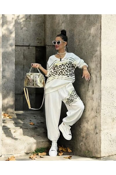 adorashop Set with anchor and animal print IT7106
