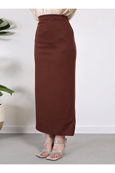 VAV Καφέ Vav Pencil Φούστα