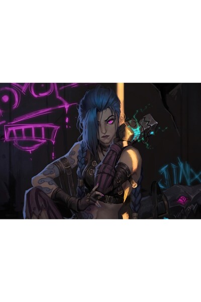 OEM Αφίσα Arcane Jinx Fanart, 61x90εκ., poster958, Zumzeria