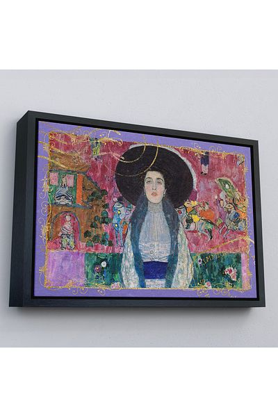 Harita Sepeti Gustav Klimt με χρυσό πλαίσιο - Πίνακας Adele Bloch