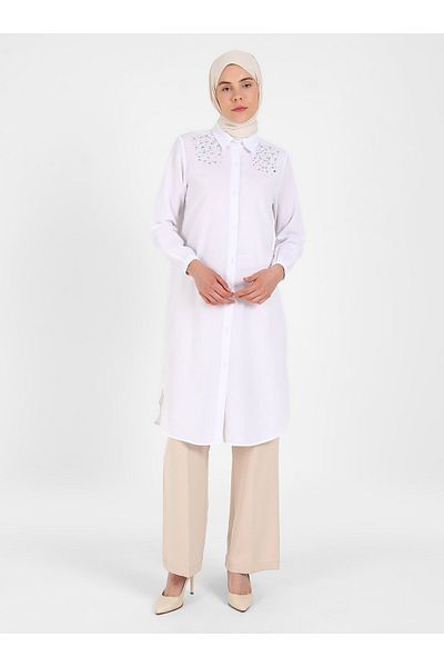 Por La Cara White Tunic - Por La Cara Design