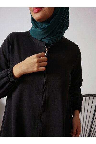 Por La Cara Zippered Long Sports Cap with Pockets - Black - Por La Cara