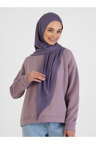 Tuva Viscose Jersey Ready Turban - Plum -