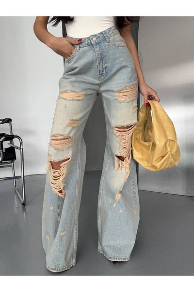 DENİKK TREND SPECIAL DESIGN ΠΛΑΤΗ ΠΟΔΙ PALAZZO JEAN ΤΕΝΙΝ ΠΑΝΤΕΛΟΝΙ ΛΕΠΤΟΜΕΡΕΙΑΣ