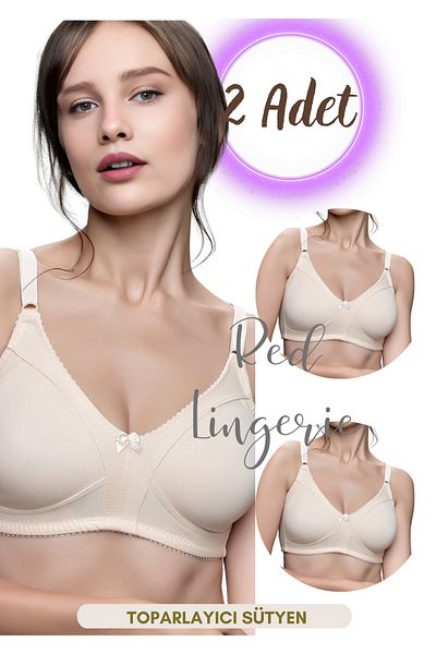 red iç giyim Σουτιέν 2 χτενισμένο βαμβακερό Minimizer Skin Skin