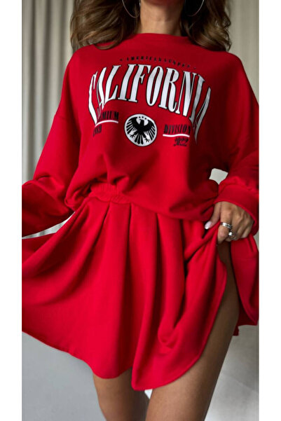 adorashop Two-piece cotton skirt and blouse set 4152