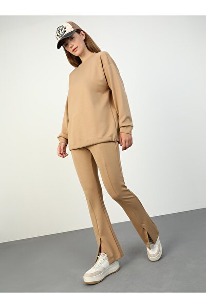 Benin Camel Soft Textured Trousers - Benin