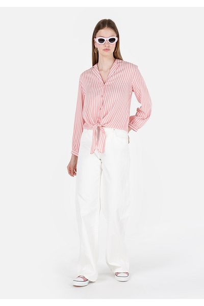 Colin's Ella 975 - Mid Waist, Wide Leg, White Women's Trousers