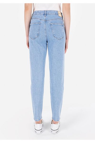 Colin's Mom Fit Shrinkable Leg Women's Gray Jean Pants