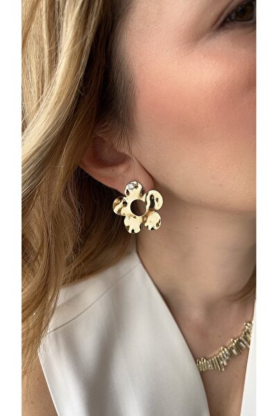 XUPING JEWELRY Tek taşlı çiçek küpe