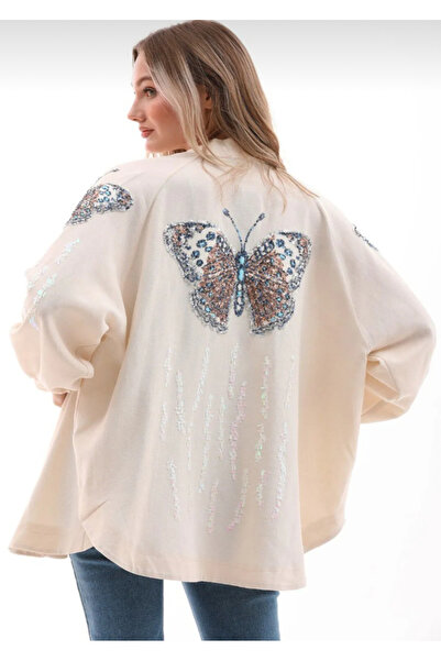 Dadali Бродирано ленено кимоно