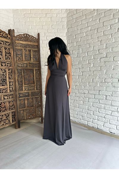 moneta boutique Γυναικείο φόρεμα με λαιμόκοψη στην πλάτη