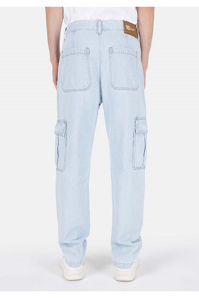 Colin's Cargo Fit Mid Waist Straight Leg Men's Indigo Jean Pants