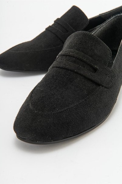 Zoe3 Style ORFEO Black Suede Loafer Casual Women's Shoes