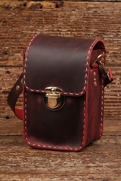 SUMRA Handmade Mini Shoulder Bag 12X11X18 cm 100% Genuine Cowhide