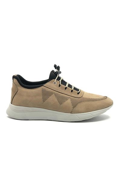 Kocamanlar Ayakkabı Dropland 8525 Ανδρικά παπούτσια casual από γνήσιο δέρμα Stretch SAND