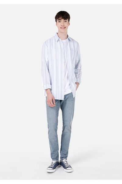 Colin's 041 Pantaloni de jeans albaștri pentru bărbați, slim fit, cu talie joasă