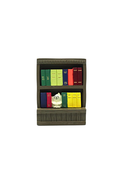Retro Bookshelf Mini Figure