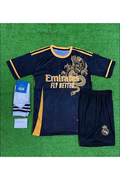 Armageddon Cristiano Ronaldo 2024/25 Season Kids Form 4-Piece Set (Silver-Black)