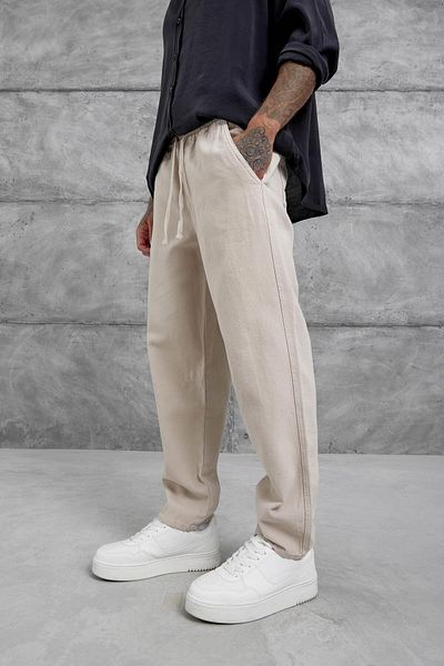 NOMARC Ecru White Yp Pan25010 Trousers
