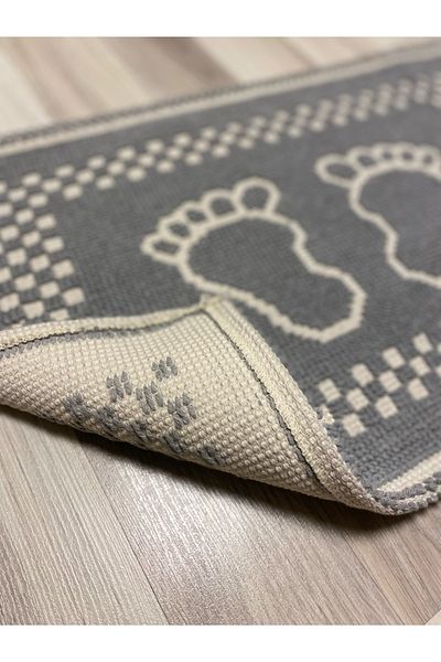 FeelHome Βαμβακερό υφαντό Super Absorbent Πατάκι Μπάνιου 40x60 Γκρι