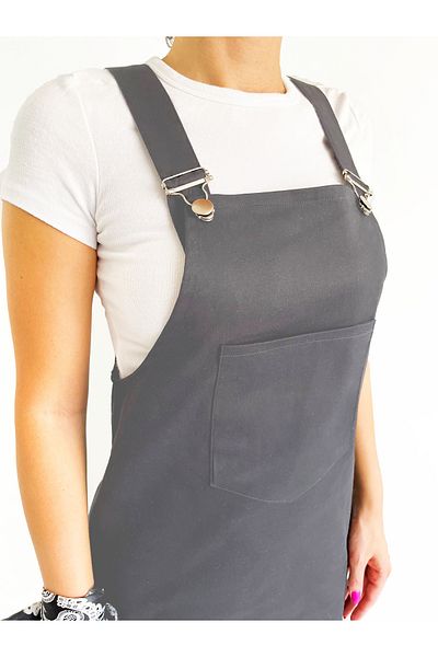Viva Vogue Gabardine Salopet Short Dress