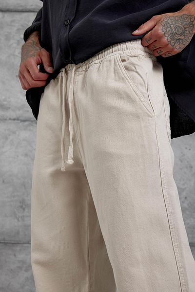 NOMARC Ecru White Yp Pan25010 Trousers