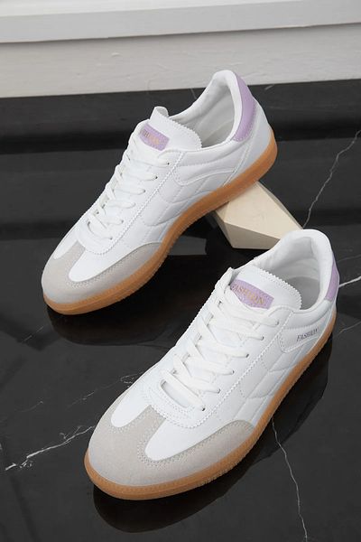 Zerenyus Pantofi sport confortabili de zi cu zi SAMBA pentru femei