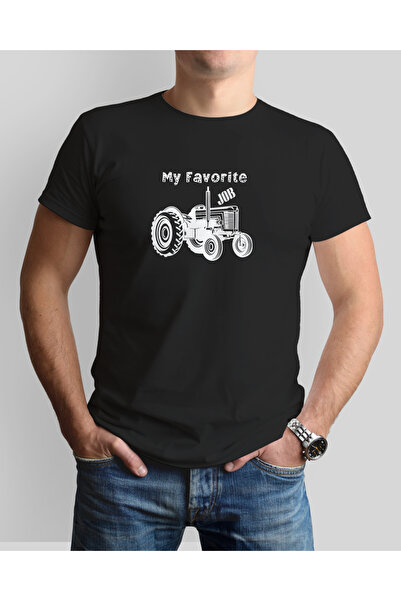 MODA Farmer Themed Printed Crew Neck T-Shirt - Premium-Tc3002