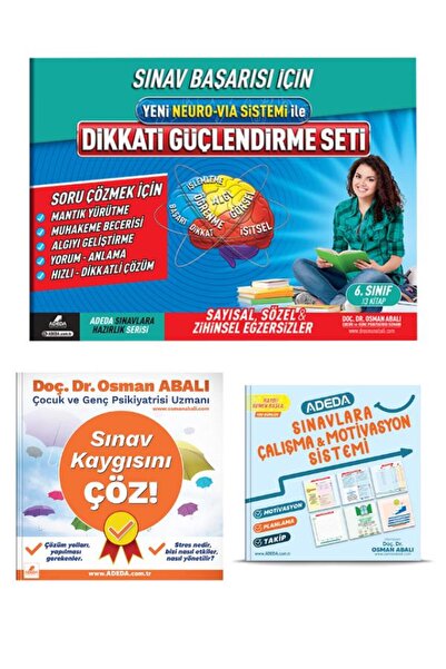 Adeda Yayıncılık Dikkati Güçlendirme Seti 6. Sınıf 12 Yaş Ve Sınav Kaygısını ...