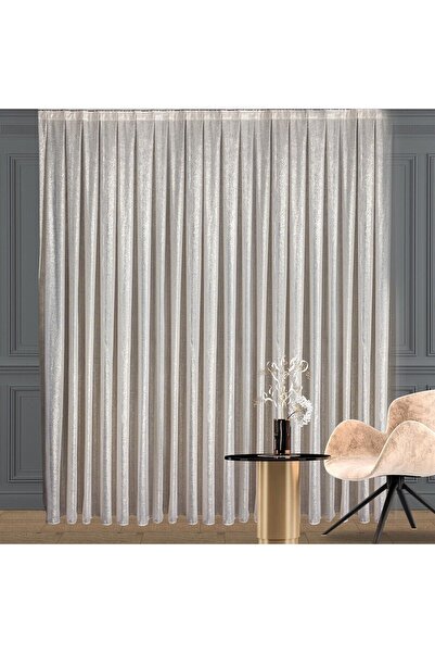 Genel Markalar Gold Simli Keten Tül Perde Yüksek Kalite Seyrek Pile 1'e 2 Pile