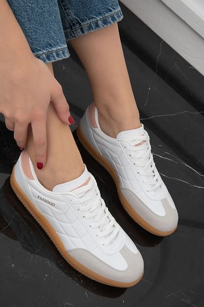 Zerenyus Pantofi sport confortabili de zi cu zi SAMBA pentru femei