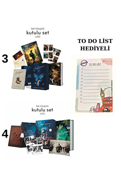 Ephesus Yayınları GÖKÇEN 3 KUTULU - GÖKÇEN 4 KUTULU CİTLİ TO DO LİST HEDİYELİ