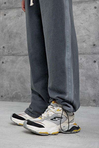 NOMARC Füstölt lábszár, rugalmas, mosott táskás melegítőnadrág