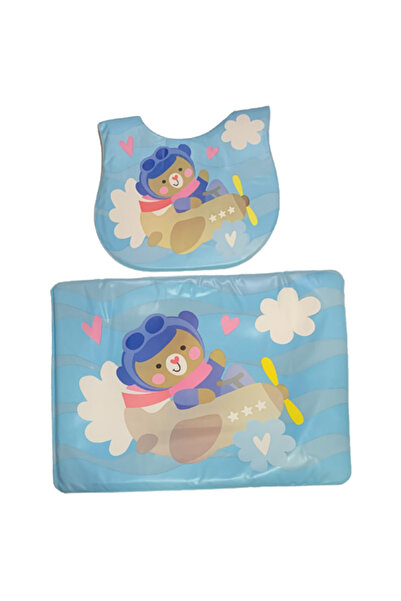 Generic مريلة بلاستيكية للأطفال مع تصميم طائرة هوائية