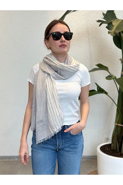 novon Sienna Design Linen Premium 100% Linen Shawl