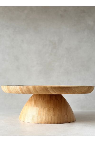 Dekorzdükkan Stand for Pastry Bamboo (28 cm)