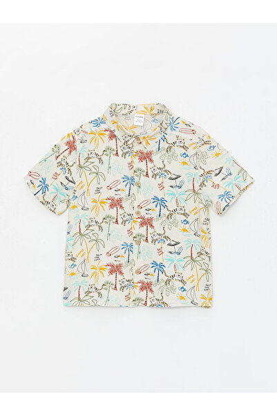 LC Waikiki LCW Short Sleeve Basic Baby Boy Shirt and Shorts 2 Pieces Set